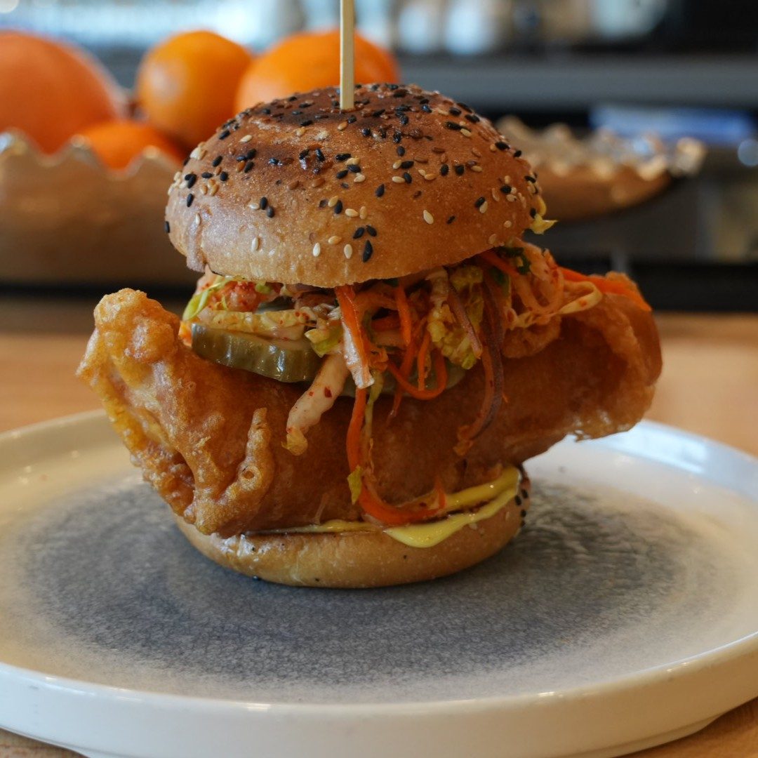 Tempura Fried Chicken Sandwich.