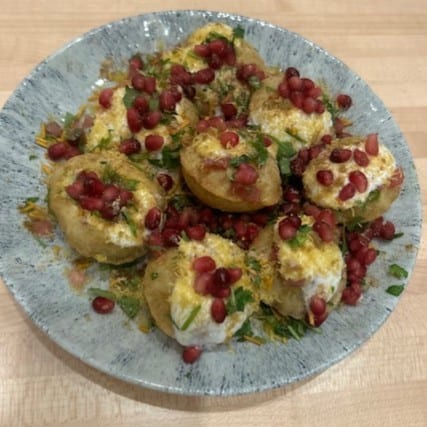 Crispy Potato Chaat.