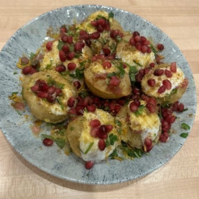 Crispy Potato Chaat.